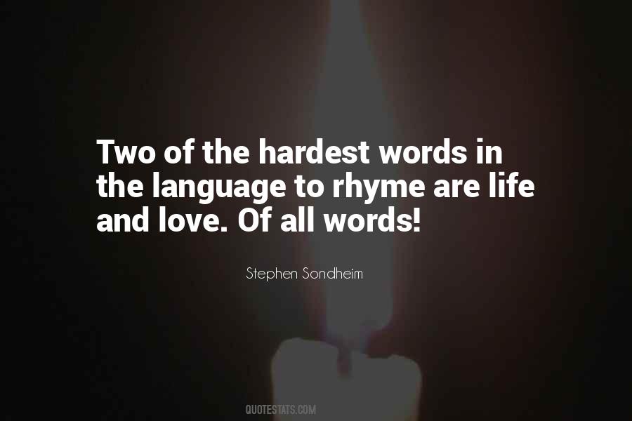Love Two Words Quotes #393835