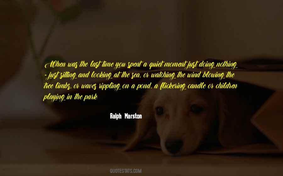 Just Doing Nothing Quotes #1169655