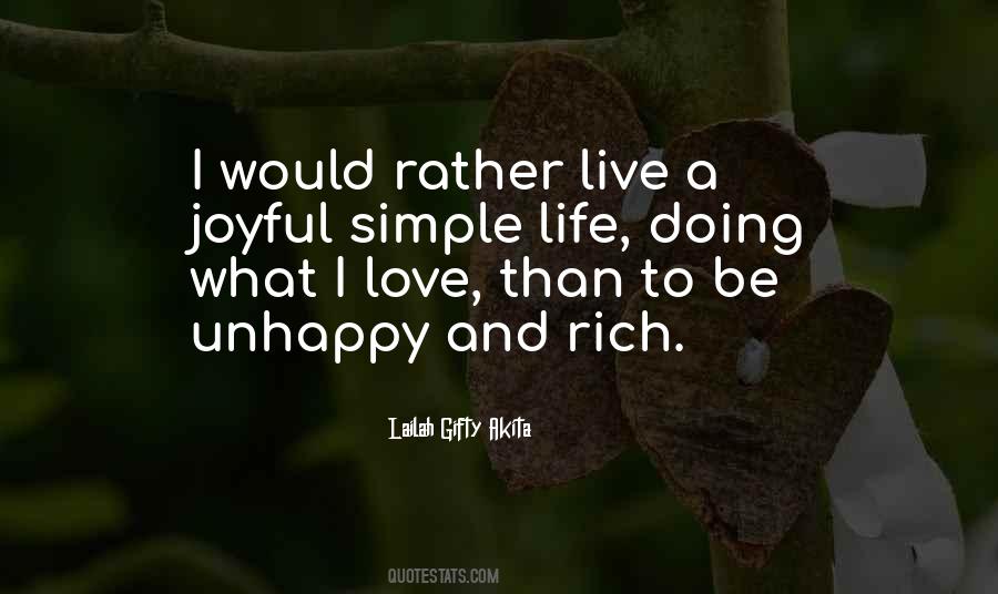 Simple Life Simple Living Quotes #1281625