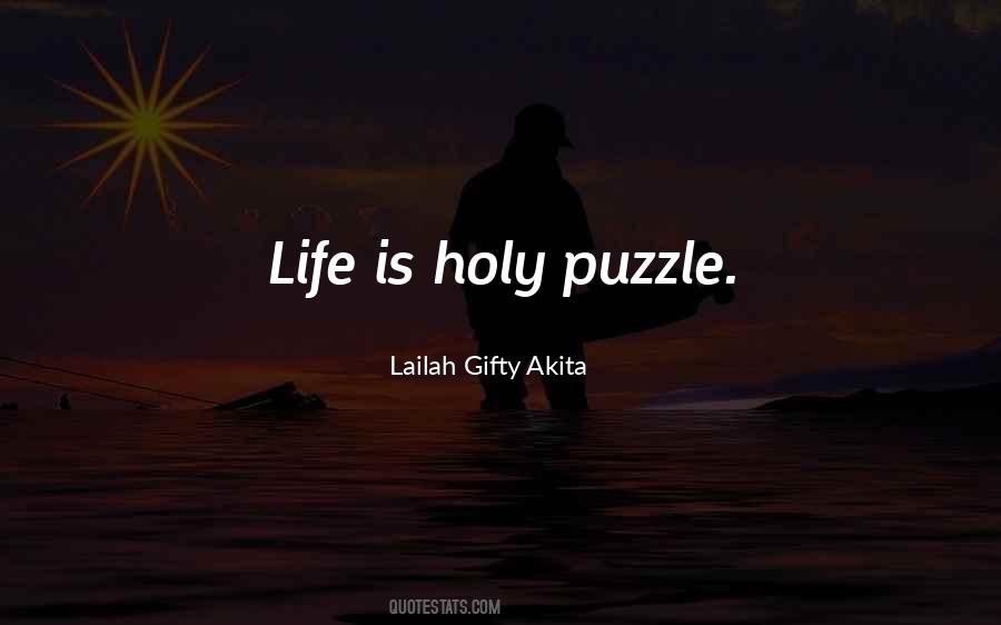 Life Is Puzzle Quotes #958835