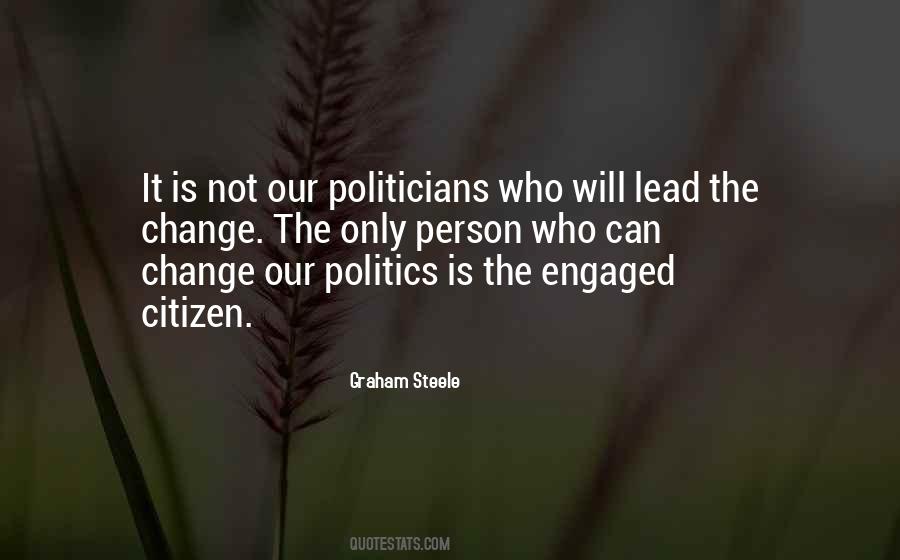 Lead The Change Quotes #1840669