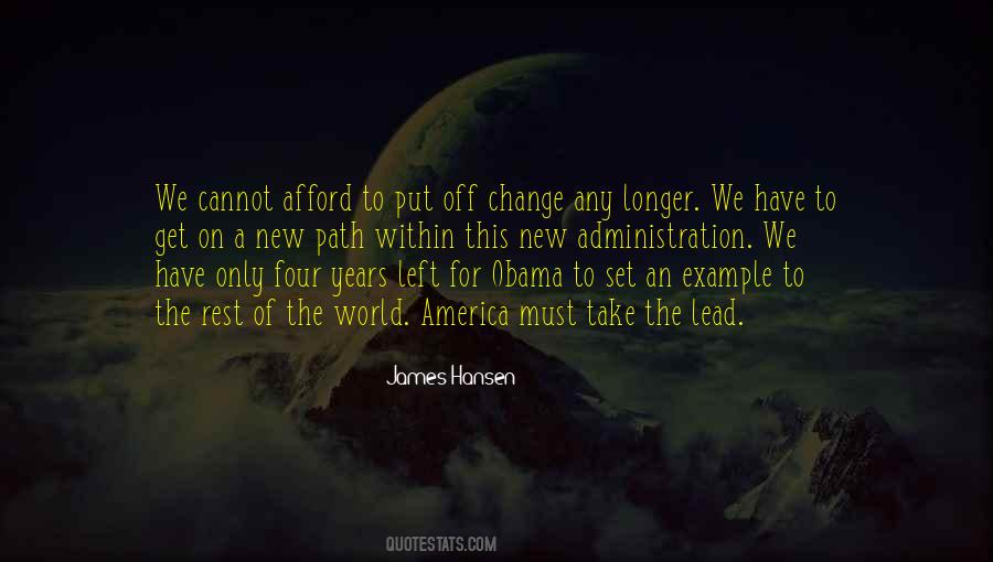 Lead The Change Quotes #578578
