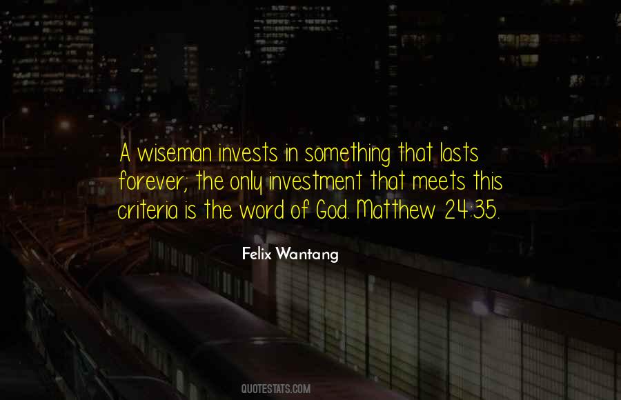 Wise Investment Quotes #460378