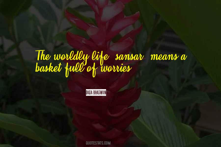 Worries In My Life Quotes #270939