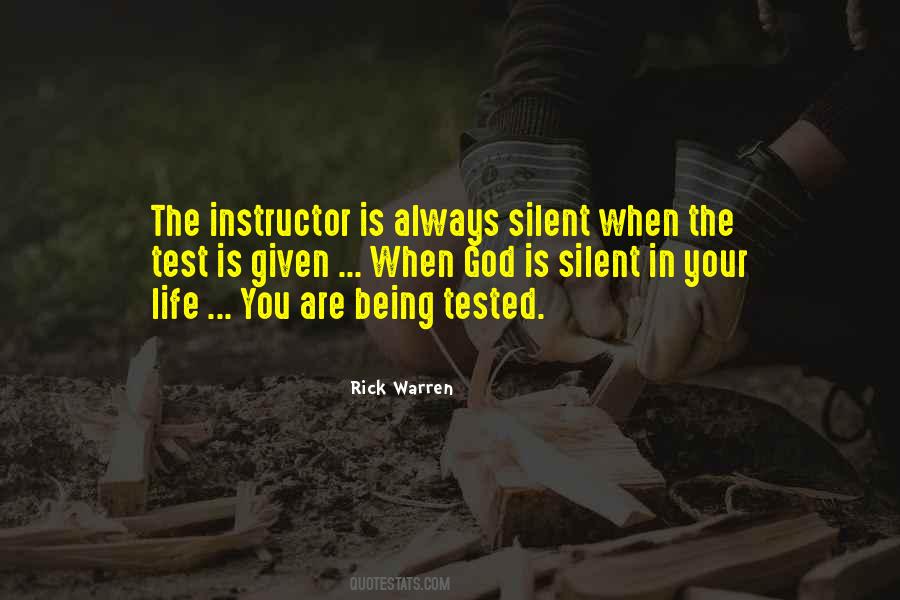 When You Are Tested Quotes #689379
