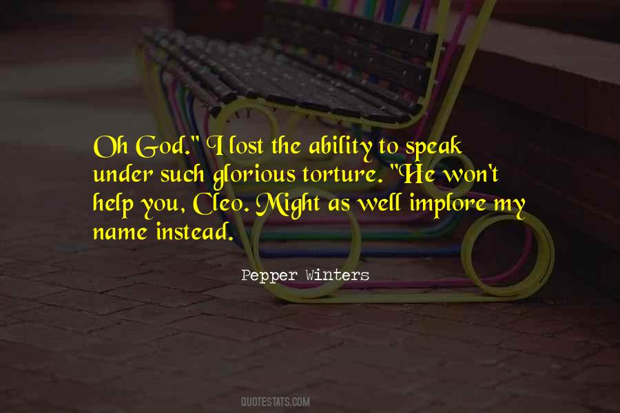 Quotes About The Ability To Speak #1750131