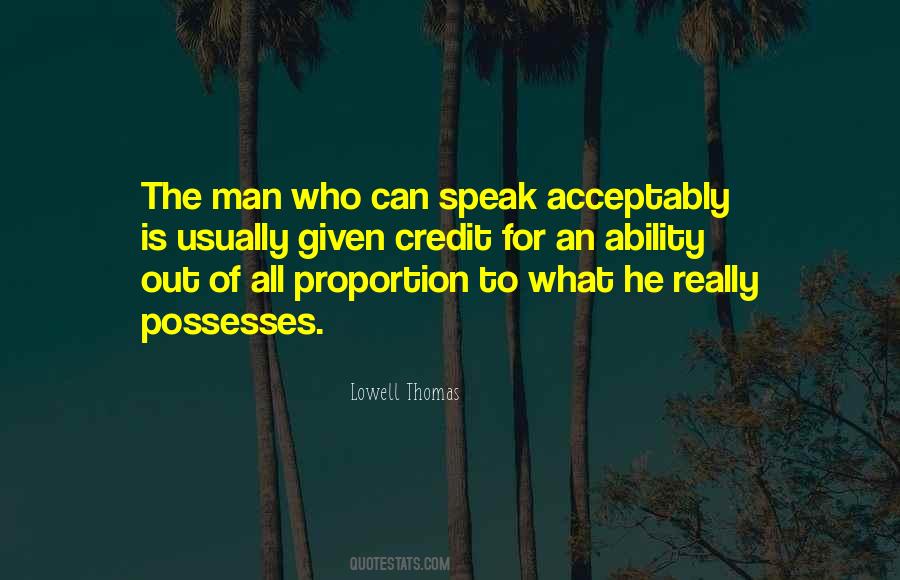 Quotes About The Ability To Speak #221699