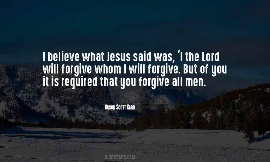 Forgiveness Jesus Quotes #1430552