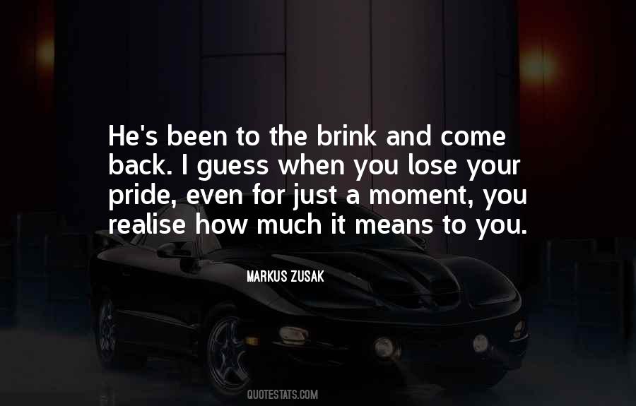 Back From The Brink Quotes #1581327