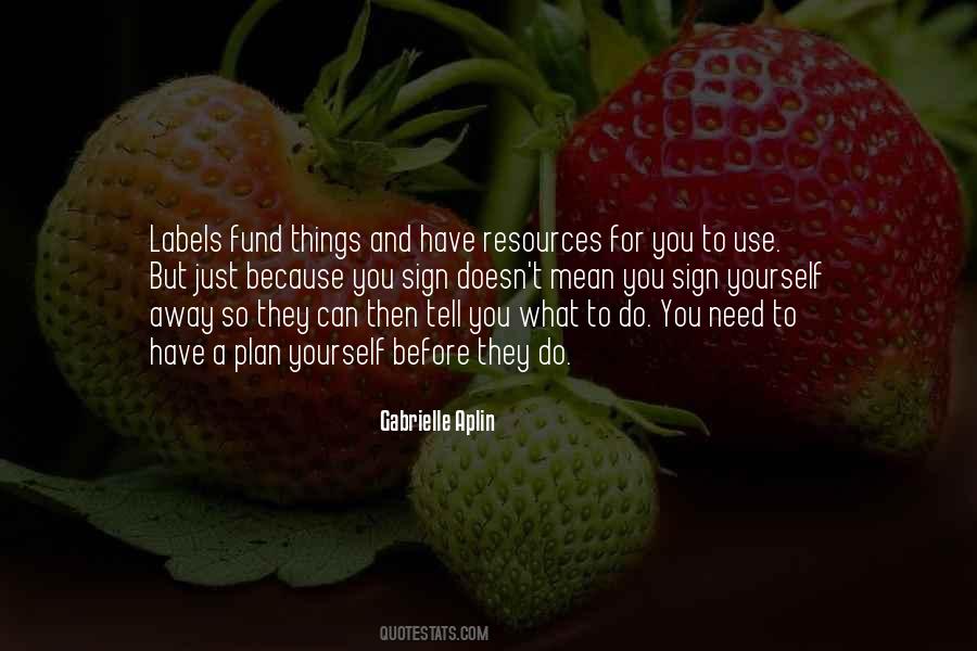 Plan For Yourself Quotes #1350142