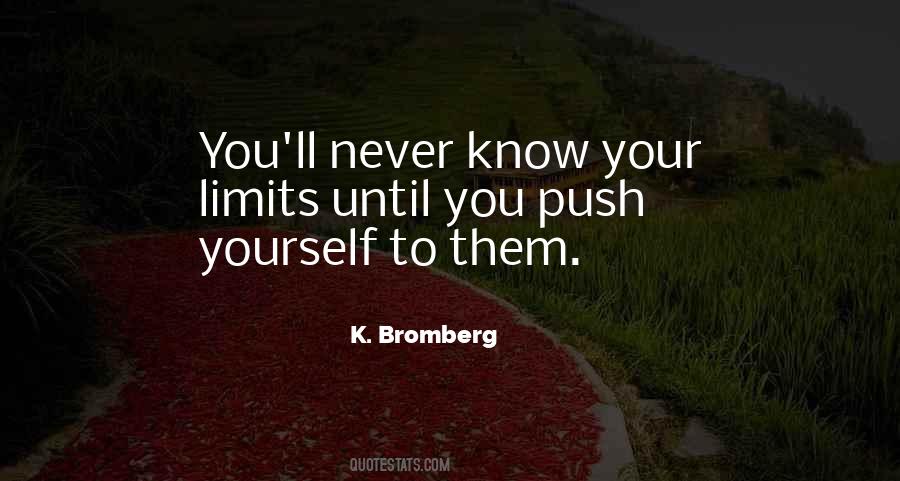 Push You To Your Limits Quotes #630428