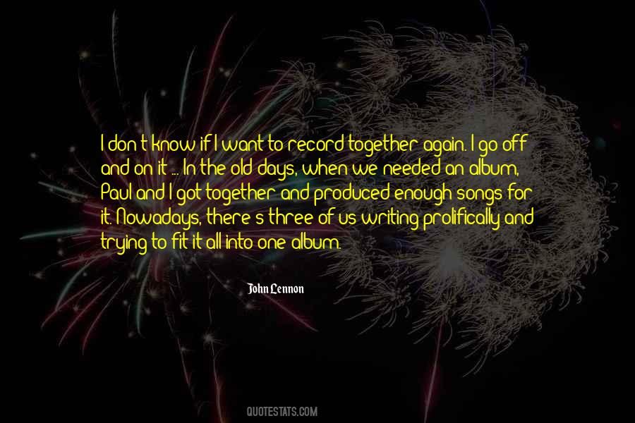 Off And On Quotes #1547257