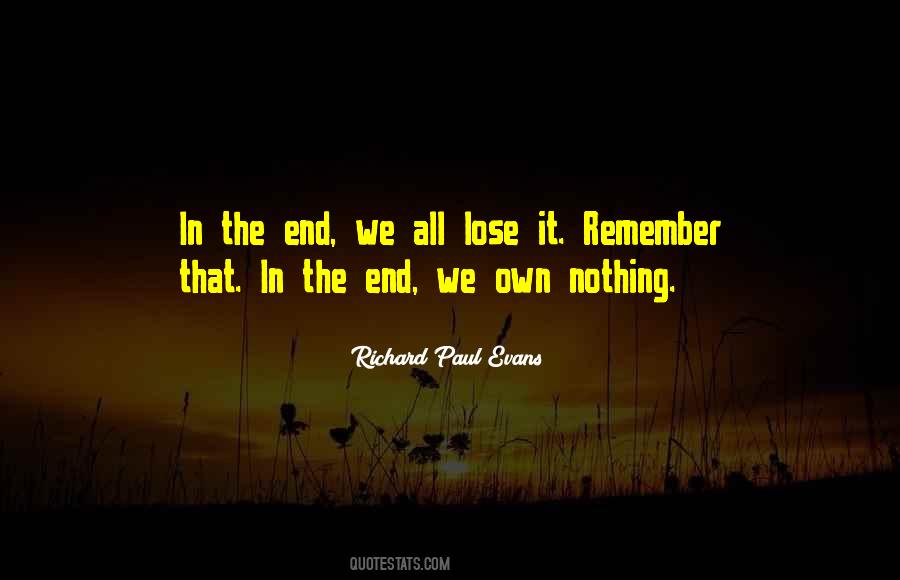 We Own Nothing Quotes #63583