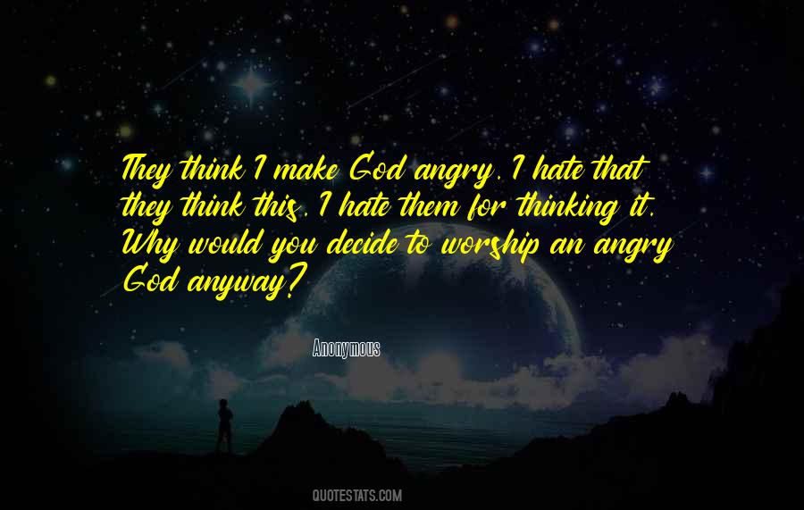 Angry God Quotes #216157