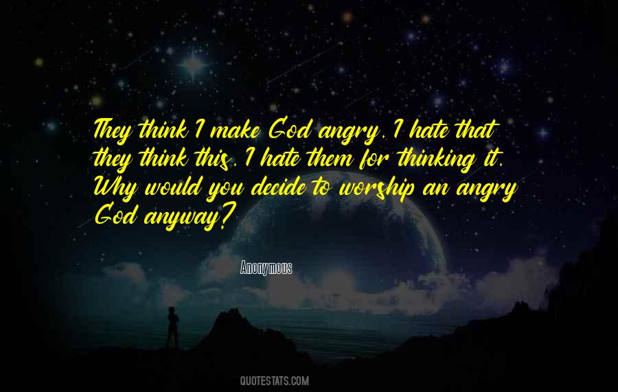 Angry God Quotes #216157