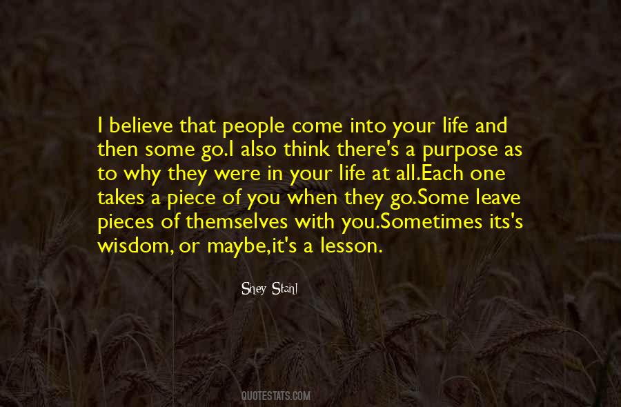 Some People Come Into Your Life Quotes #1144543