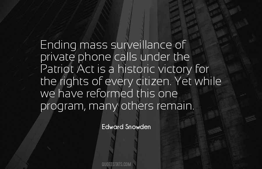 Quotes About The Patriot Act #1281779