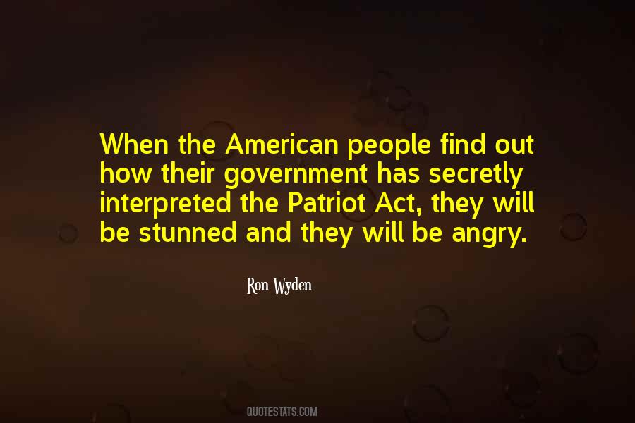 Quotes About The Patriot Act #1480078