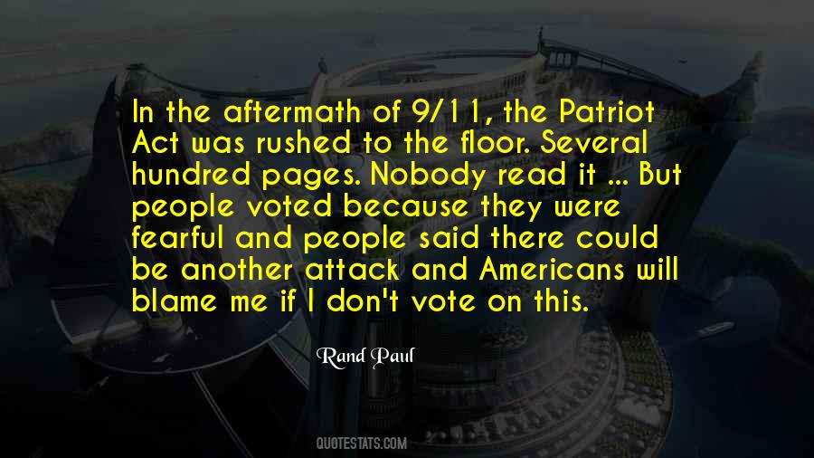 Quotes About The Patriot Act #1716212