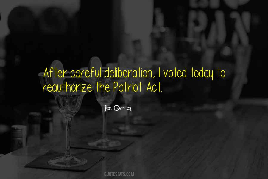 Quotes About The Patriot Act #894984