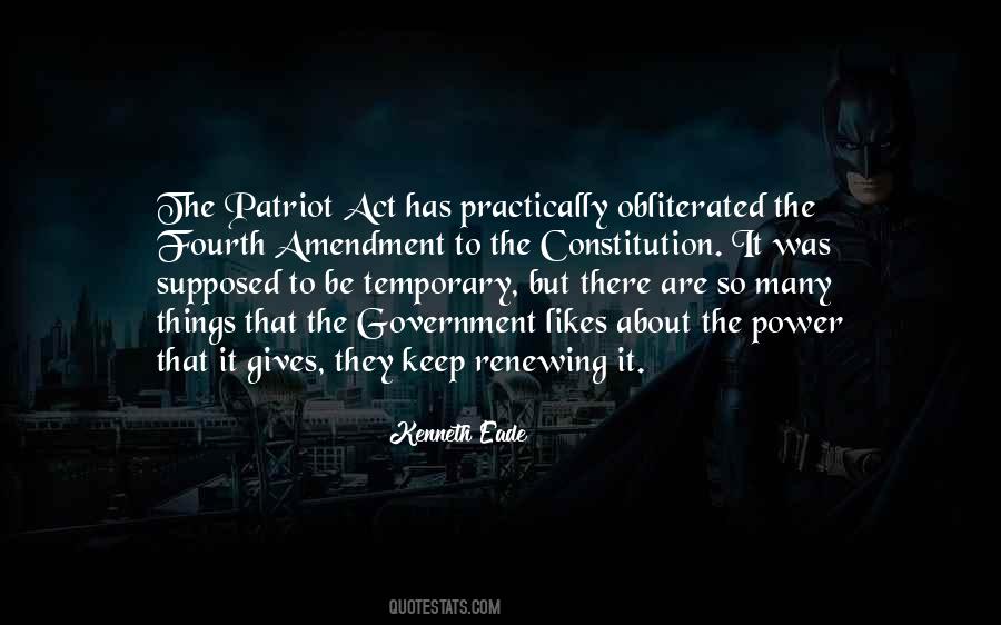 Quotes About The Patriot Act #900497