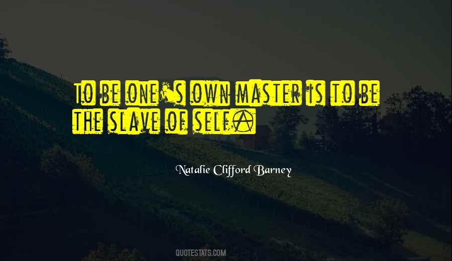 Master Of Self Quotes #449883