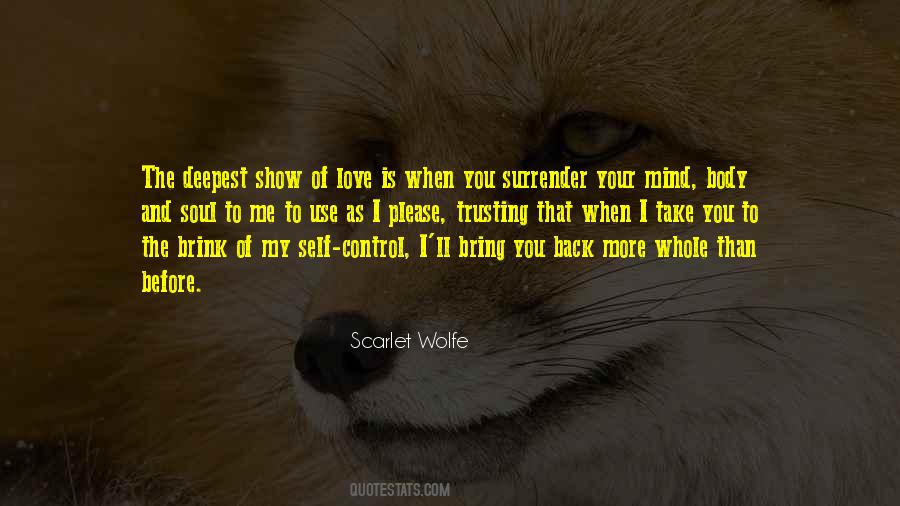 Control Your Body Quotes #1269018
