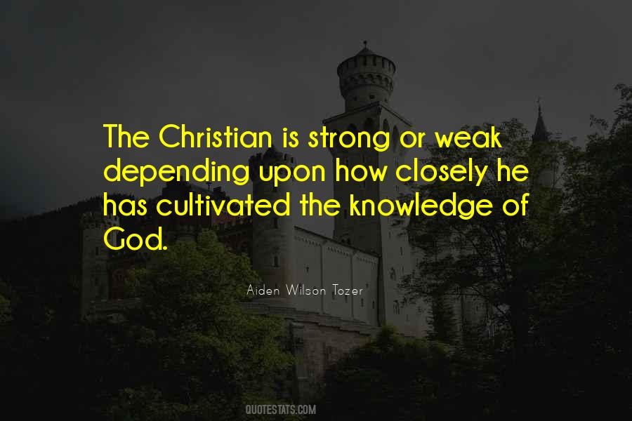 Weak Christian Quotes #1170803