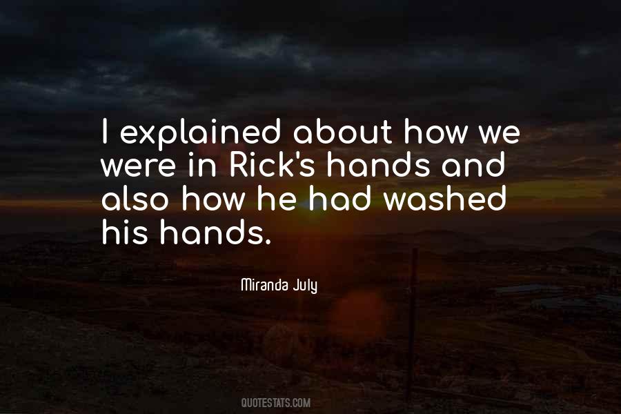 About Hands Quotes #588275