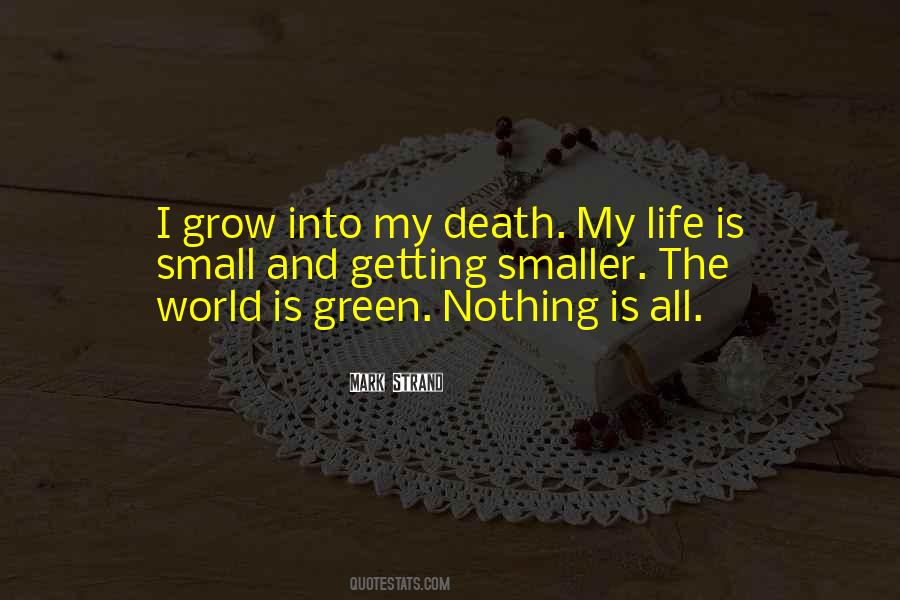 The World Is Getting Smaller Quotes #1069464