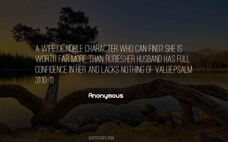 Wife Character Quotes #1079341