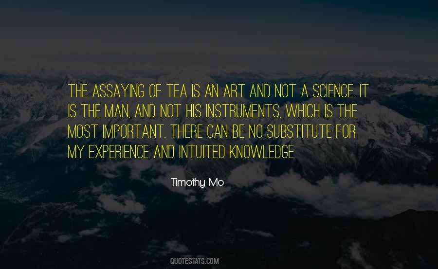 There Is No Substitute For Experience Quotes #1393943