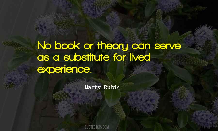 There Is No Substitute For Experience Quotes #350763