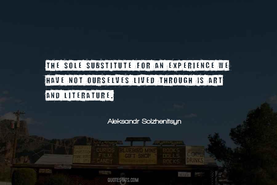 There Is No Substitute For Experience Quotes #572650