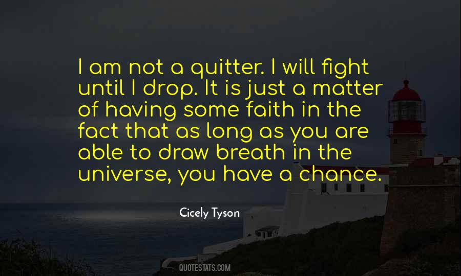 I Am Not A Quitter Quotes #441536