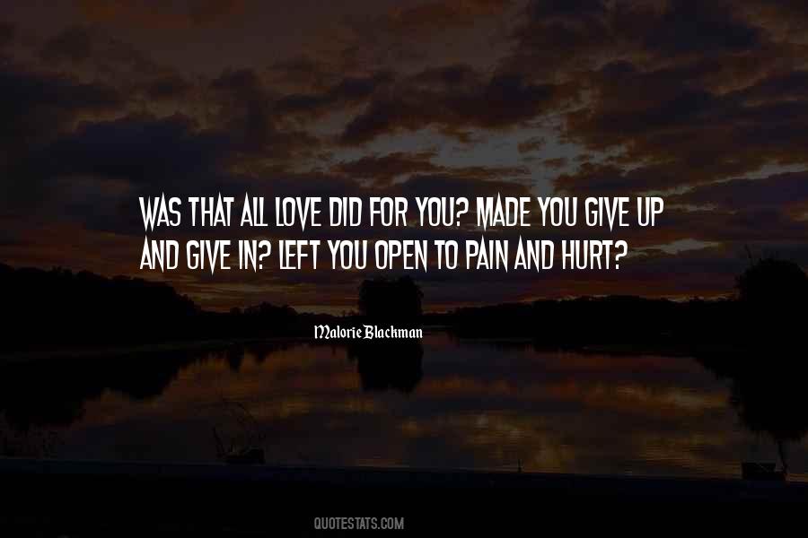 Love Hurt Pain Quotes #857723