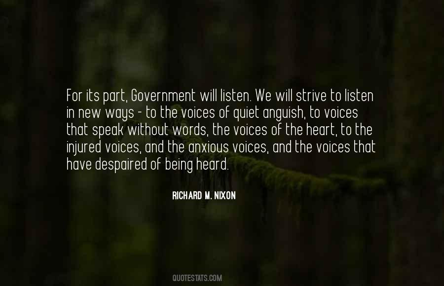 Be Quiet And Listen Quotes #589259