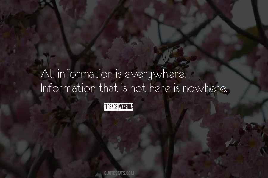 Information Is Quotes #1010742