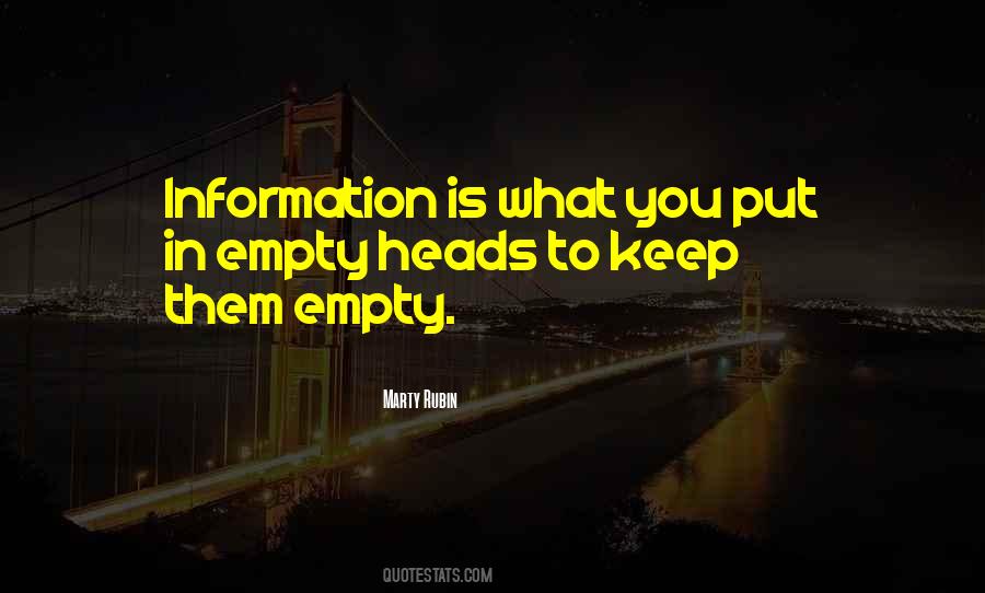 Information Is Quotes #1041559