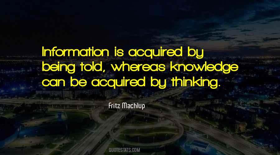 Information Is Quotes #1045591