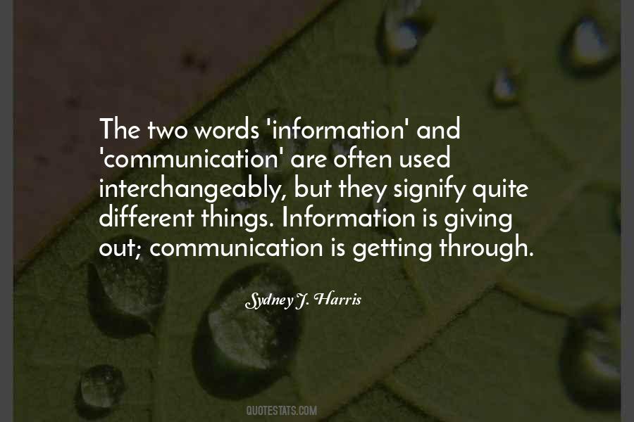 Information Is Quotes #1375298