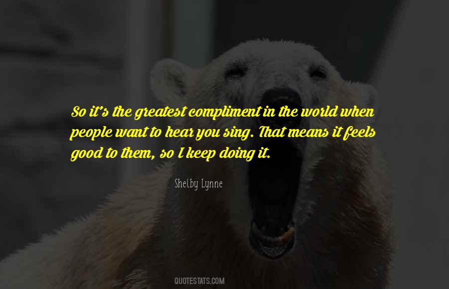 Compliment People Quotes #1683657