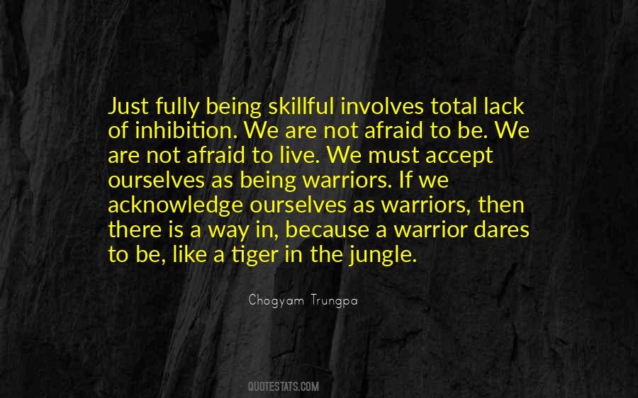 Being A Warrior Quotes #782131