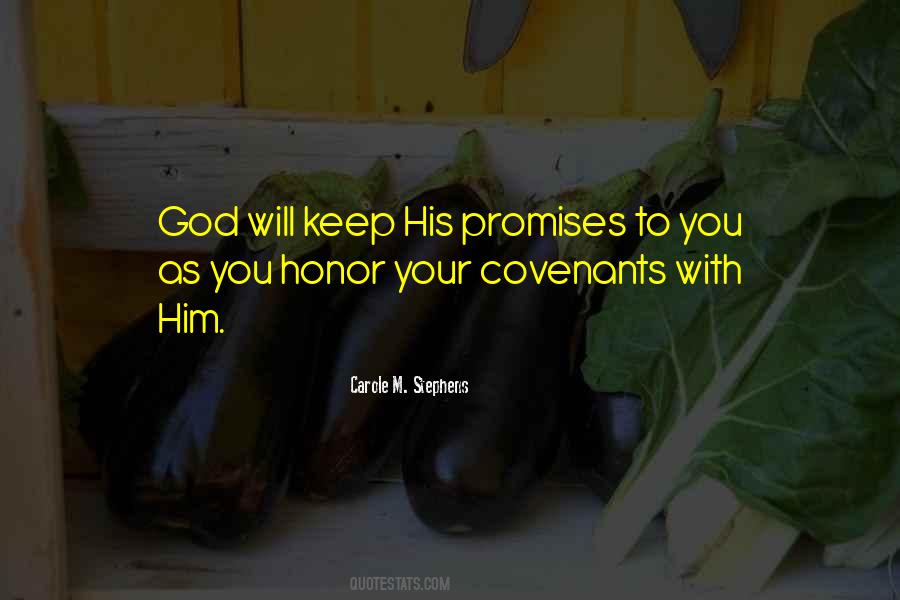 Promise To God Quotes #1287800
