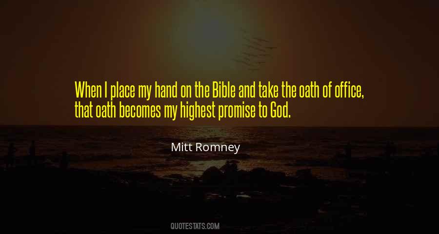 Promise To God Quotes #528288