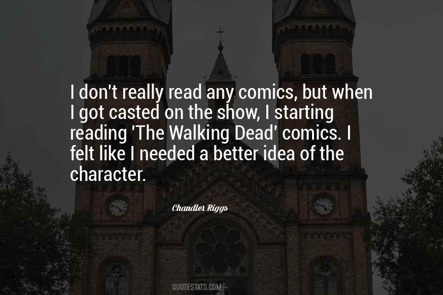 Quotes About Reading Comics #1475302