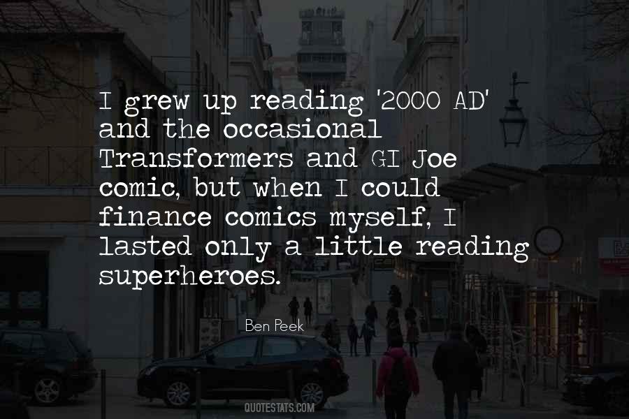 Quotes About Reading Comics #771256