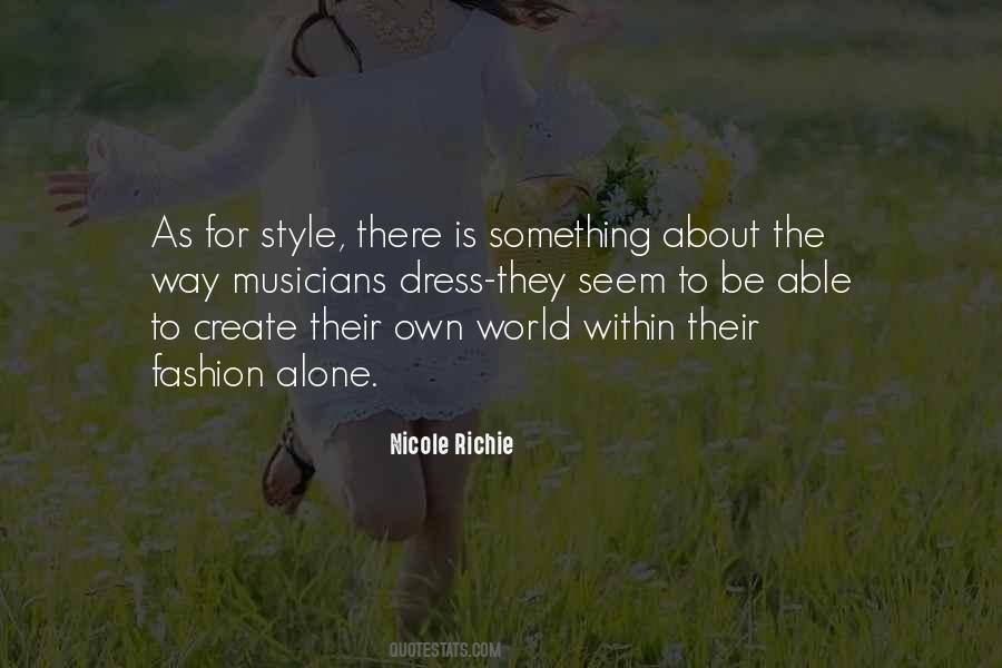 Quotes About The Fashion World #845451