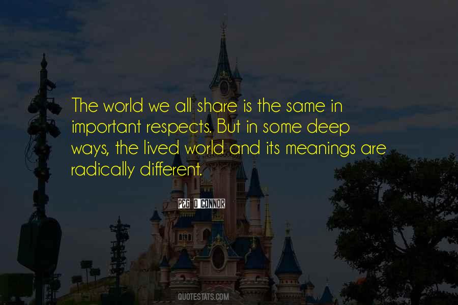 We Are All Different But The Same Quotes #1730745