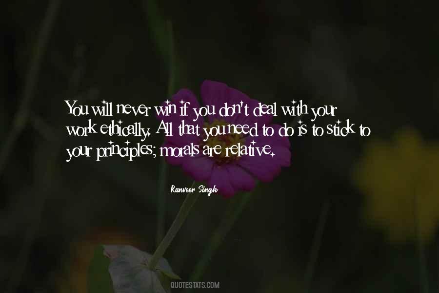 Stick To Your Principles Quotes #1758632